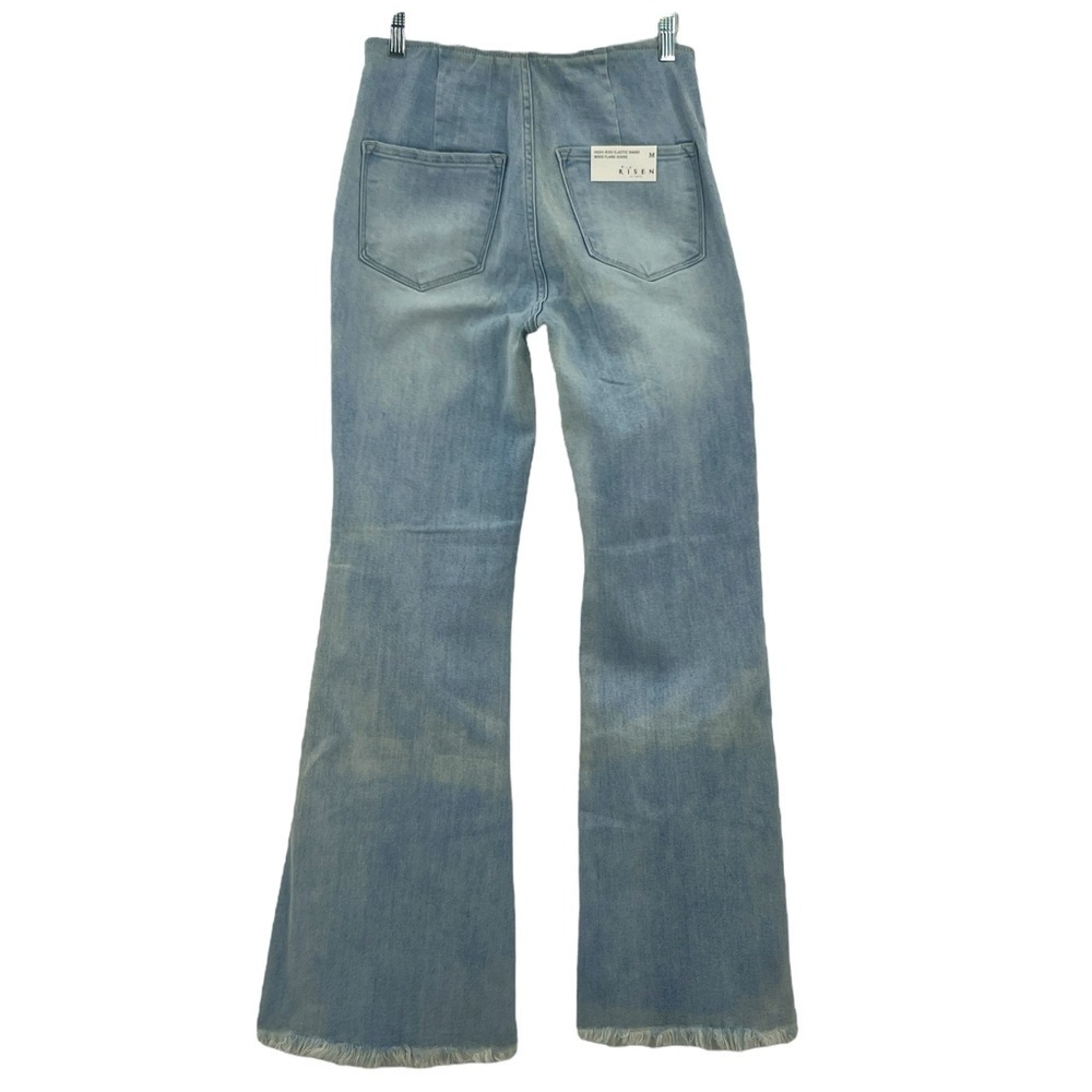 NWT’S Risen High Rise Stretch Waistband Split Flare Jeans SZ M